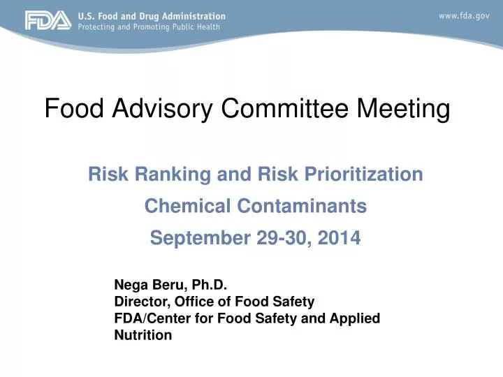 food advisory committee meeting