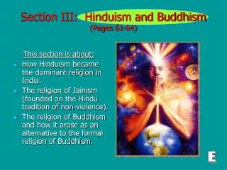 Section III: Hinduism and Buddhism (Pages 61-64)