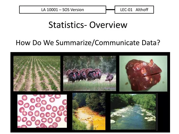 how do we summarize communicate data