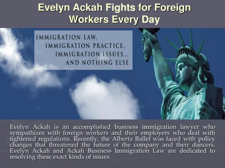 evelyn ackah fights for foreign workers every day