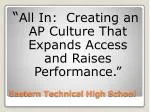 Eastern Technical High School - slide 1