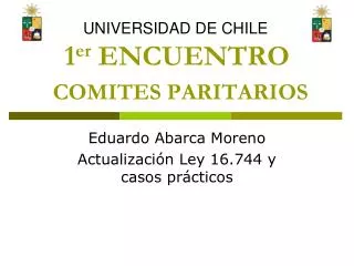 1 er encuentro comites paritarios