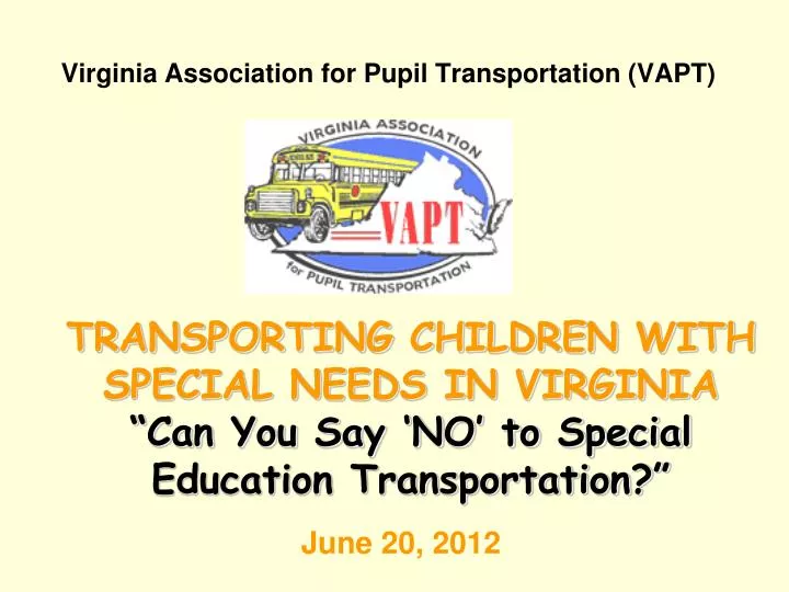 virginia association for pupil transportation vapt