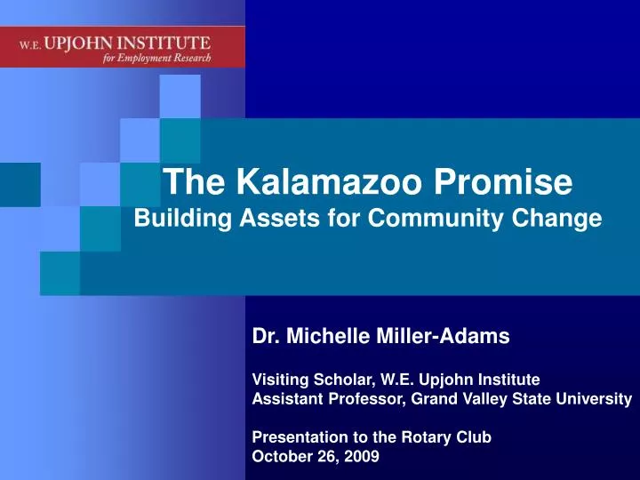 the kalamazoo promise building assets for community change