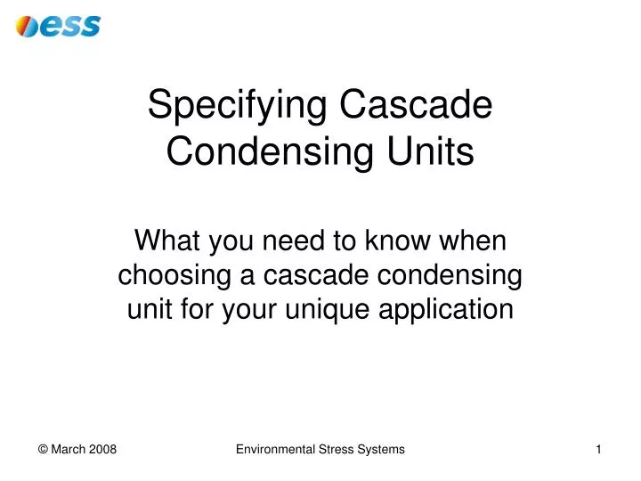 what you need to know when choosing a cascade condensing unit for your unique application