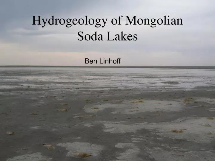 hydrogeology of mongolian soda lakes
