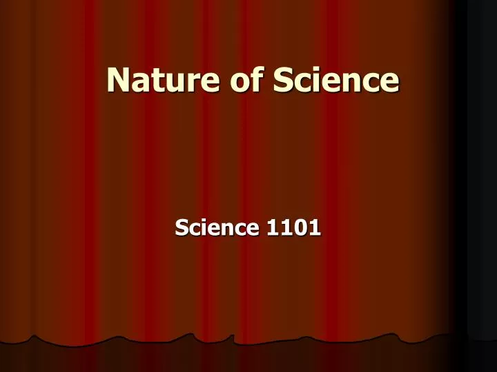 nature of science
