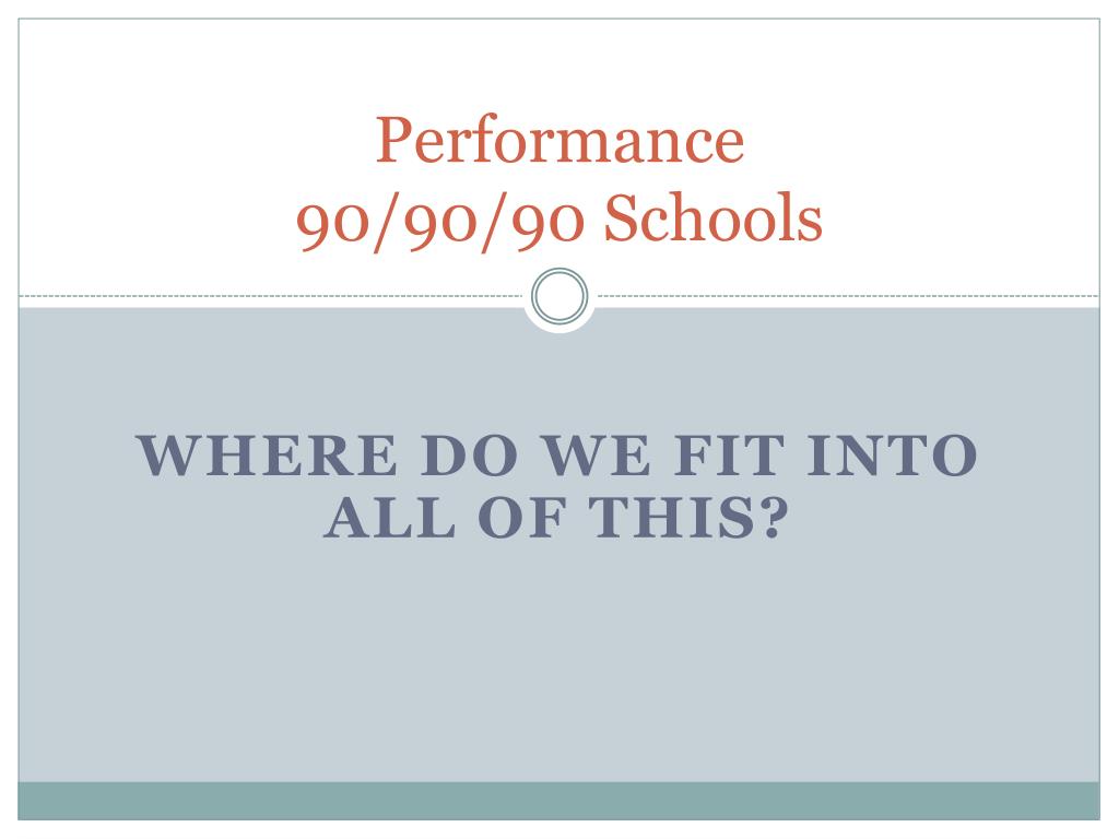 PPT Performance 90/90/90 Schools PowerPoint Presentation, free