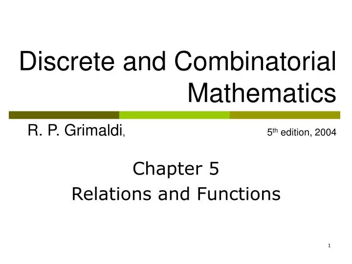 chapter 5 relations and functions