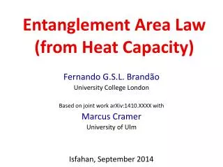 Entanglement Area Law (from Heat Capacity)