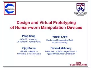 Design and Virtual Prototyping of Human-worn Manipulation Devices