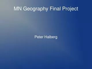 MN Geography Final Project