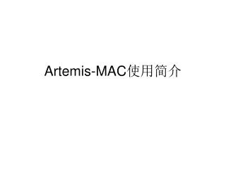 artemis mac