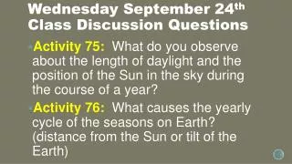 wednesday september 24 th class discussion questions