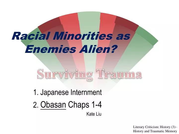 racial minorities as enemies alien