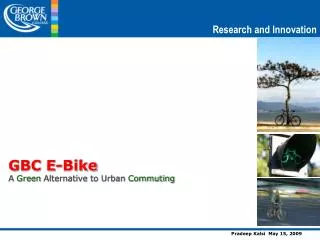 GBC E-Bike A Green Alternative to Urban Commuting