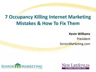 7 Occupancy Killing Internet Marketing Mistakes &amp; How To Fix Them