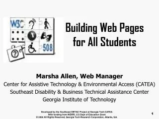 Building Web Pages for All Students