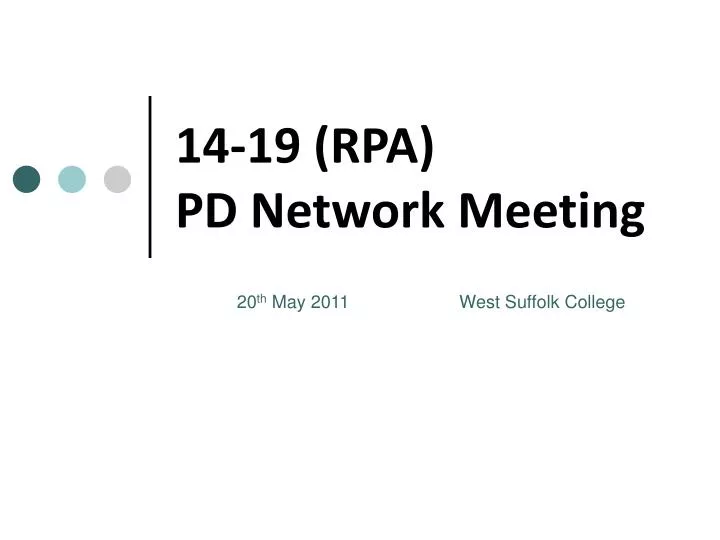 14 19 rpa pd network meeting