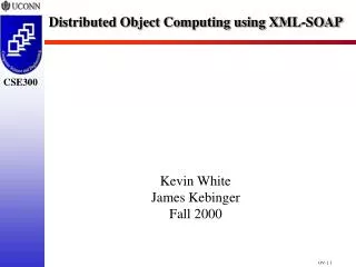 Distributed Object Computing using XML-SOAP
