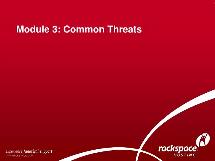 module 3 common threats