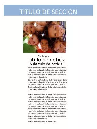 titulo de seccion