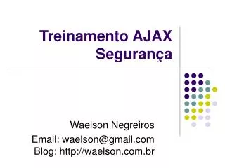 treinamento ajax seguran a
