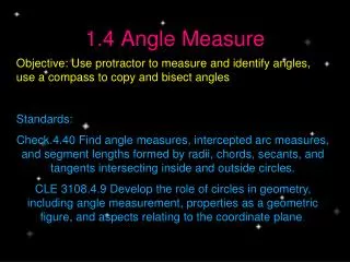 1.4 Angle Measure