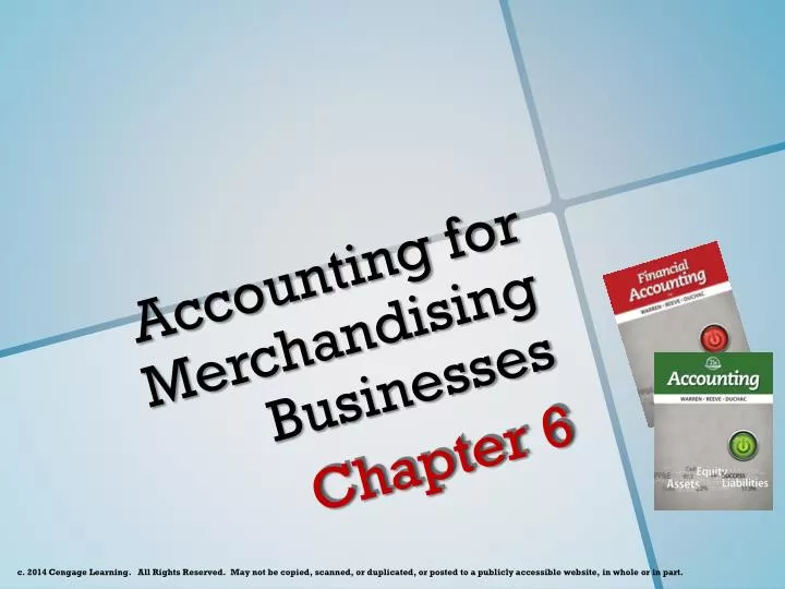 accounting for merchandising businesses