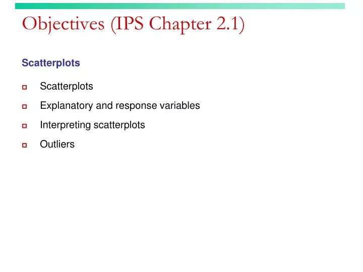 objectives ips chapter 2 1