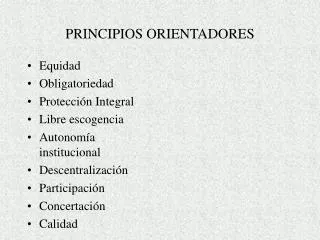 principios orientadores