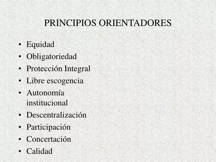 principios orientadores