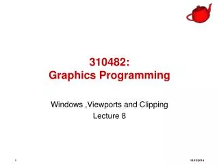 310482 graphics programming