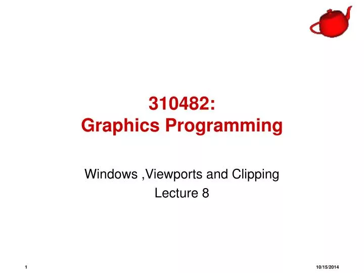 310482 graphics programming