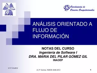 an lisis orientado a flujo de informaci n