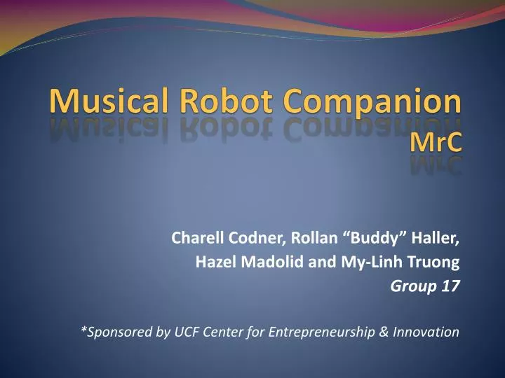 musical robot companion mrc