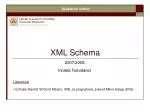 XML Schema - slide 1