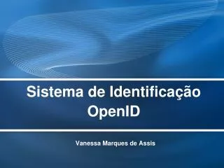 sistema de identifica o openid