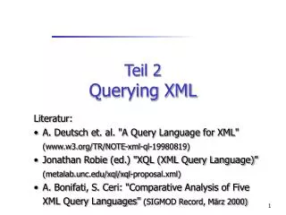teil 2 querying xml