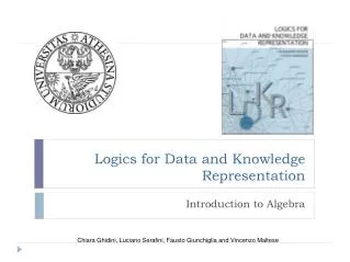 Logics for Data and Knowledge Representation