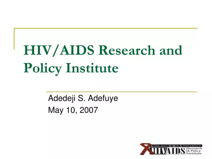 hiv aids research and policy institute