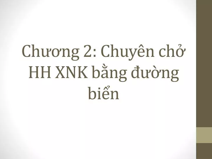 ch ng 2 chuy n ch hh xnk b ng ng bi n