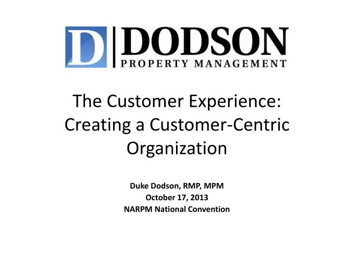 the customer experience creating a customer centric organization