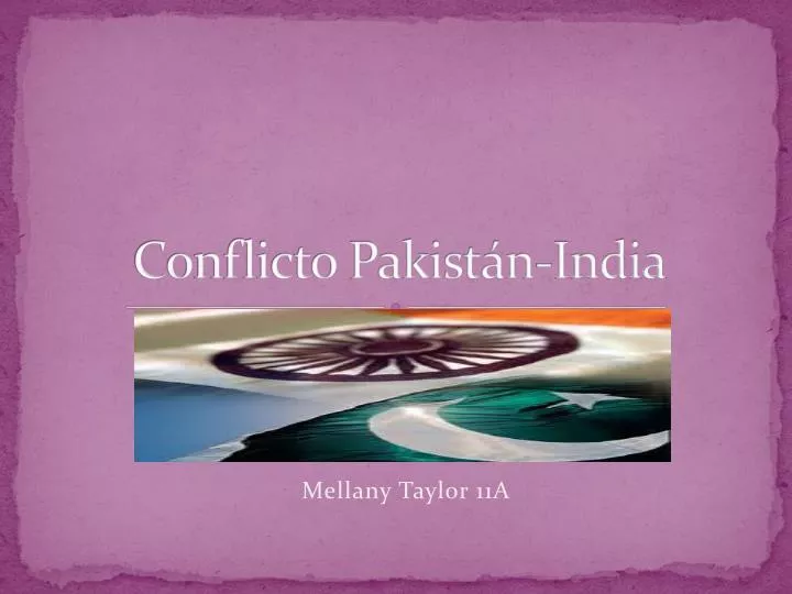 conflicto pakist n india