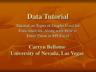 Data Tutorial