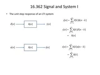 The unit step response of an LTI system
