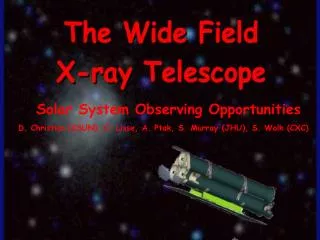 Solar System Observing Opportunities