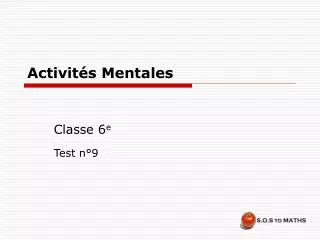 activit s mentales