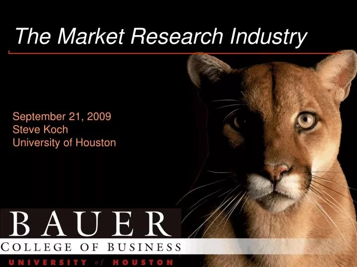 the market research industry