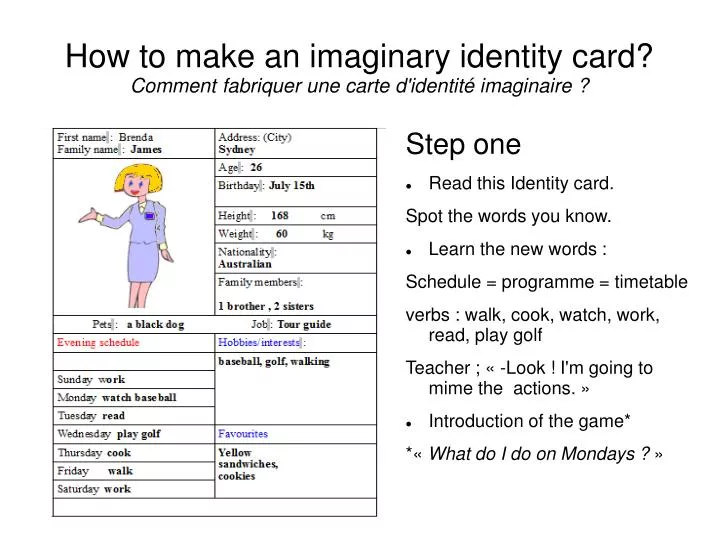 how to make an imaginary identity card comment fabriquer une carte d identit imaginaire